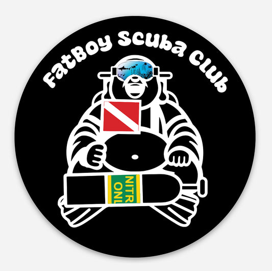 FatBoy Scuba Club Signature Buddha Magnet -Free Shipping